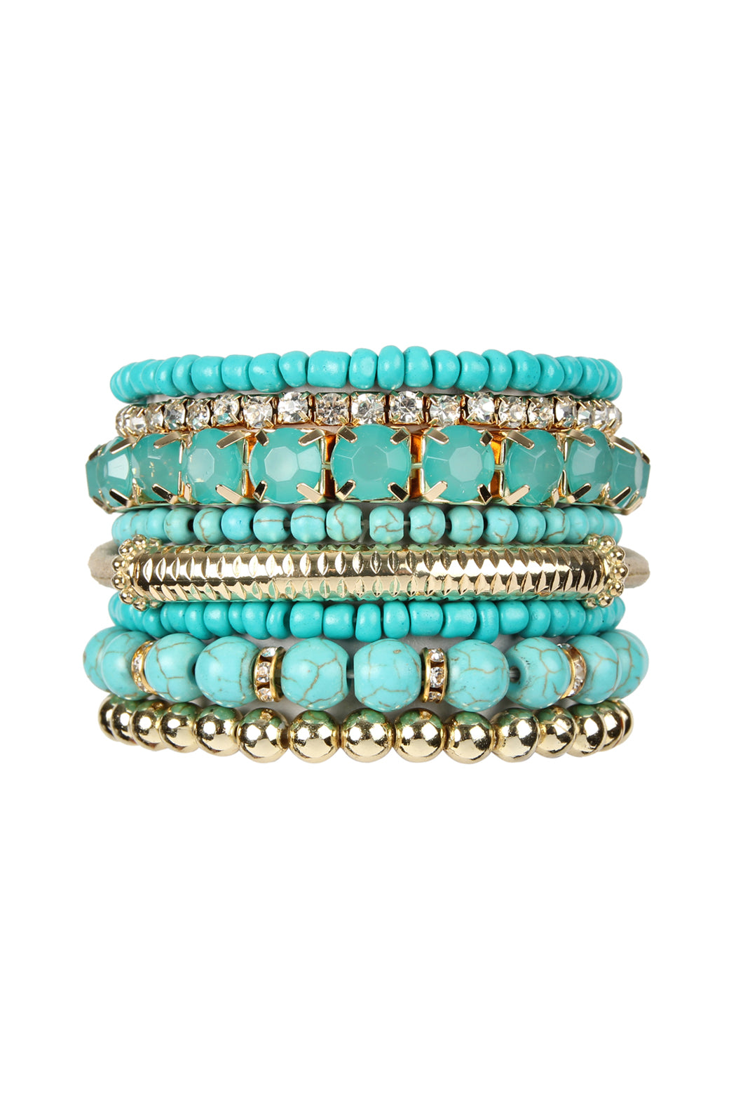 Plus Size Stackable Beads Bracelet Set