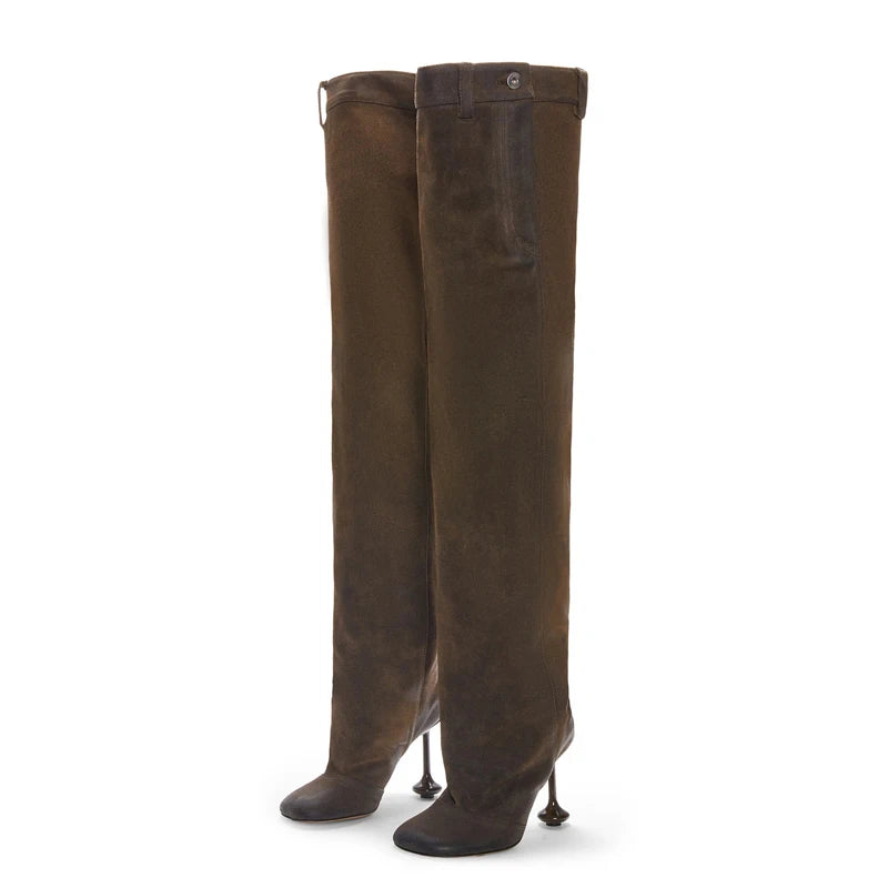 Women's Wide Fit Knee-High Booties