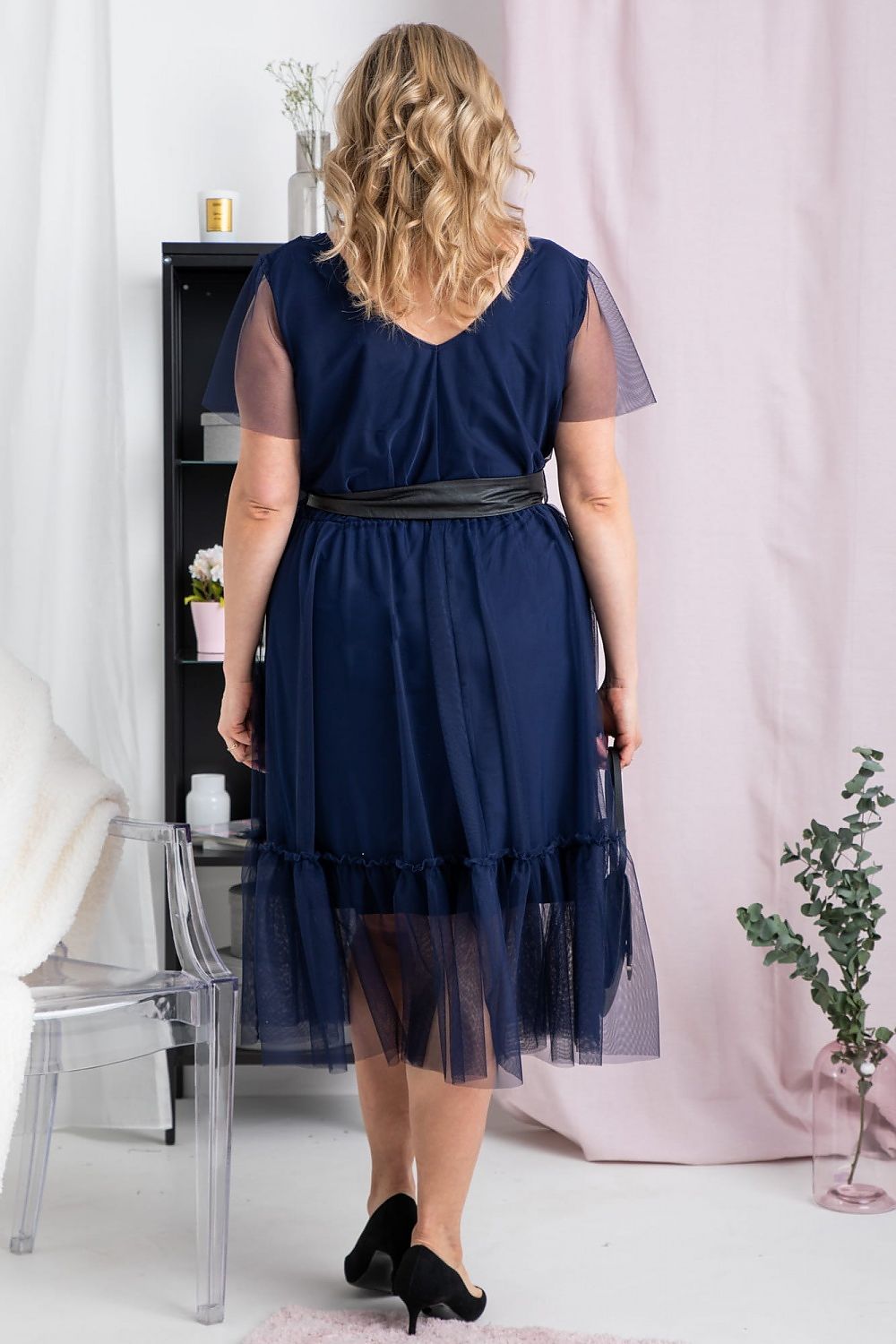 Navy Blue Asia Cocktail Dress