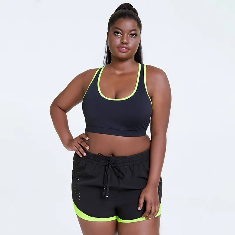 Women's 2 Piece Bra/Shorts Yoga Gym Set