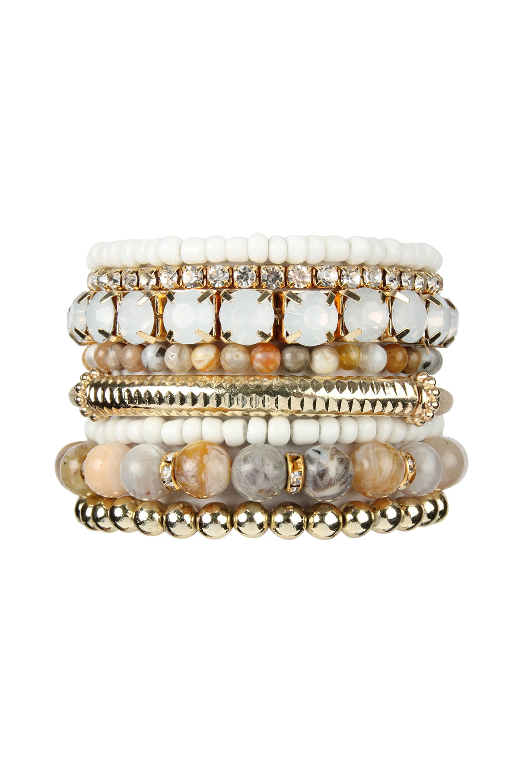 Plus Size Stackable Beads Bracelet Set