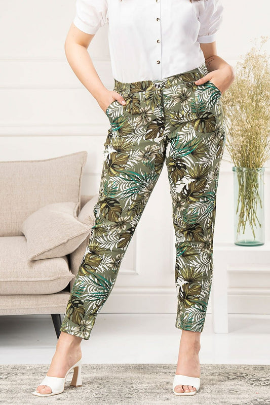 Women's Jungle Print Trousers