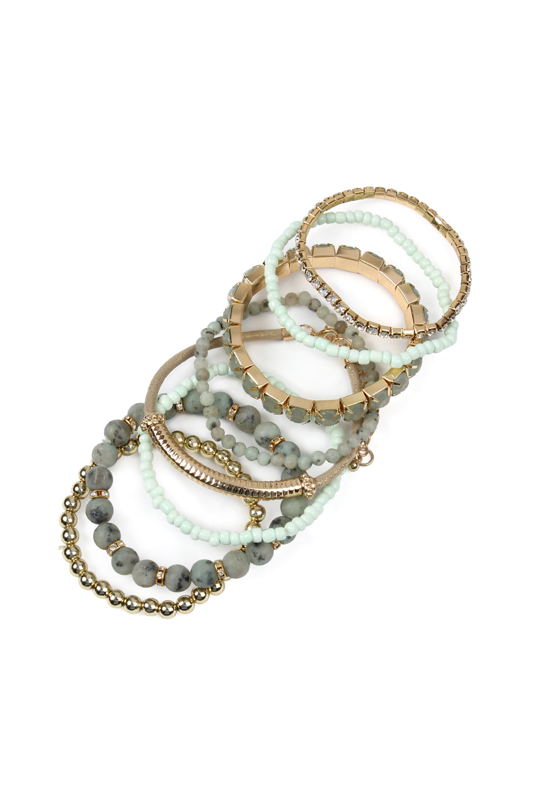 Plus Size Stackable Beads Bracelet Set