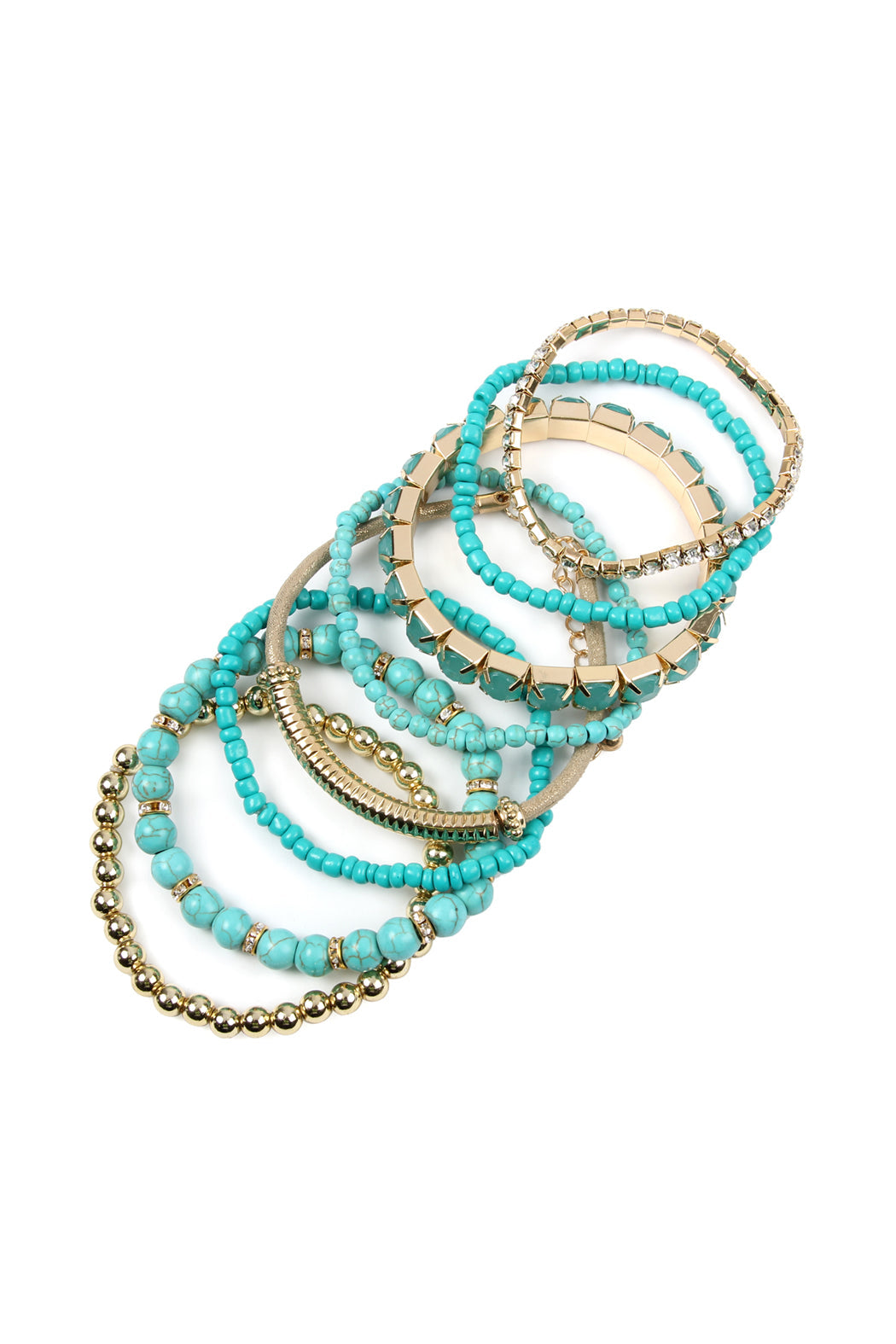 Plus Size Stackable Beads Bracelet Set