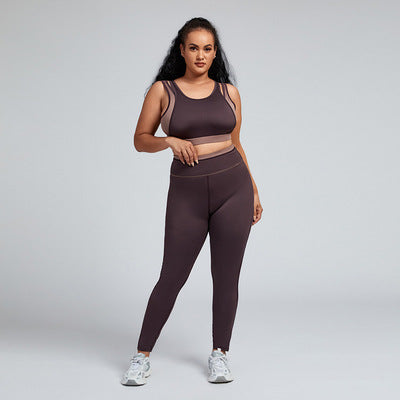 Plus Size Women Yoga Wear Fitness Set