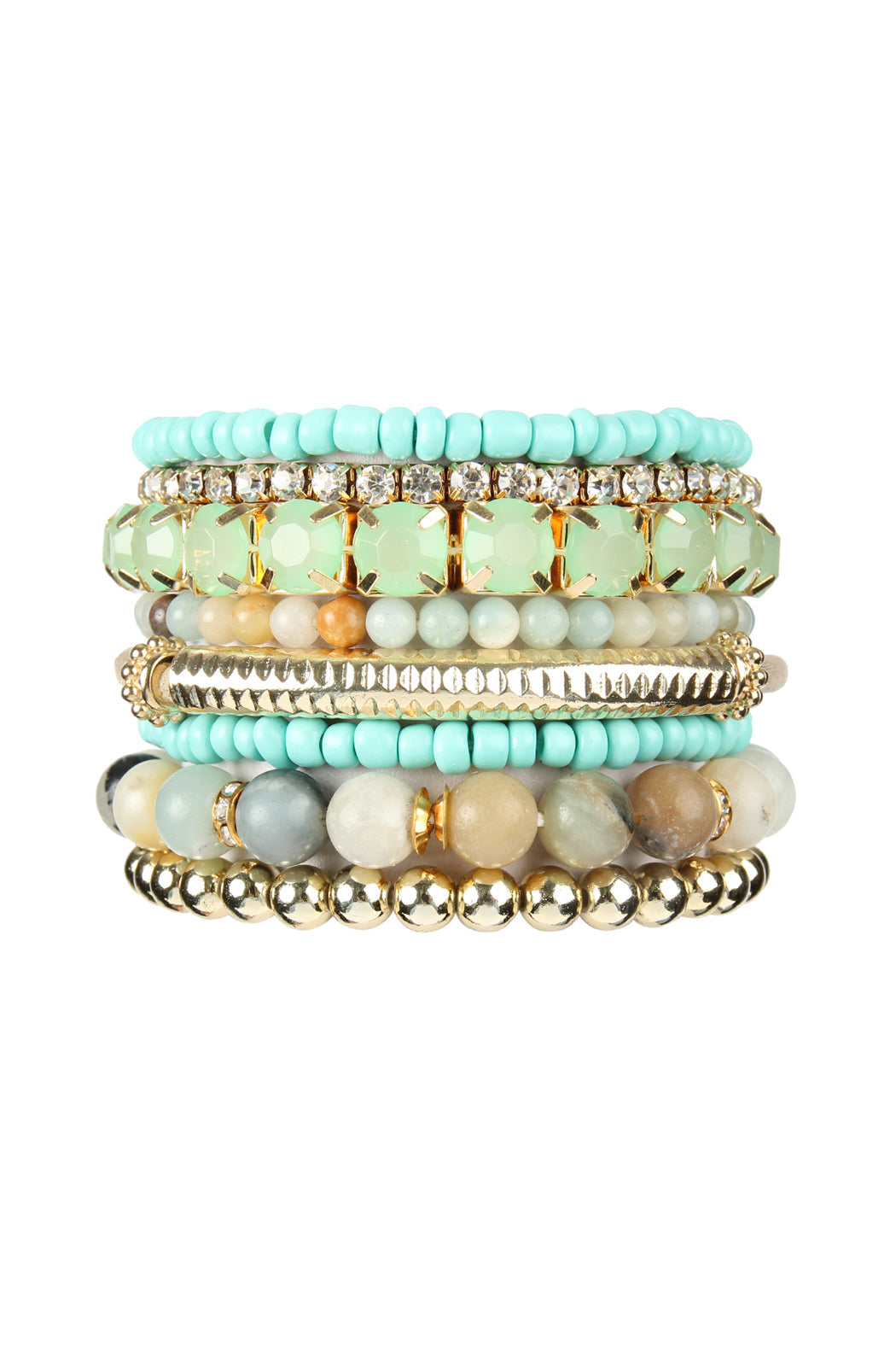 Plus Size Stackable Beads Bracelet Set