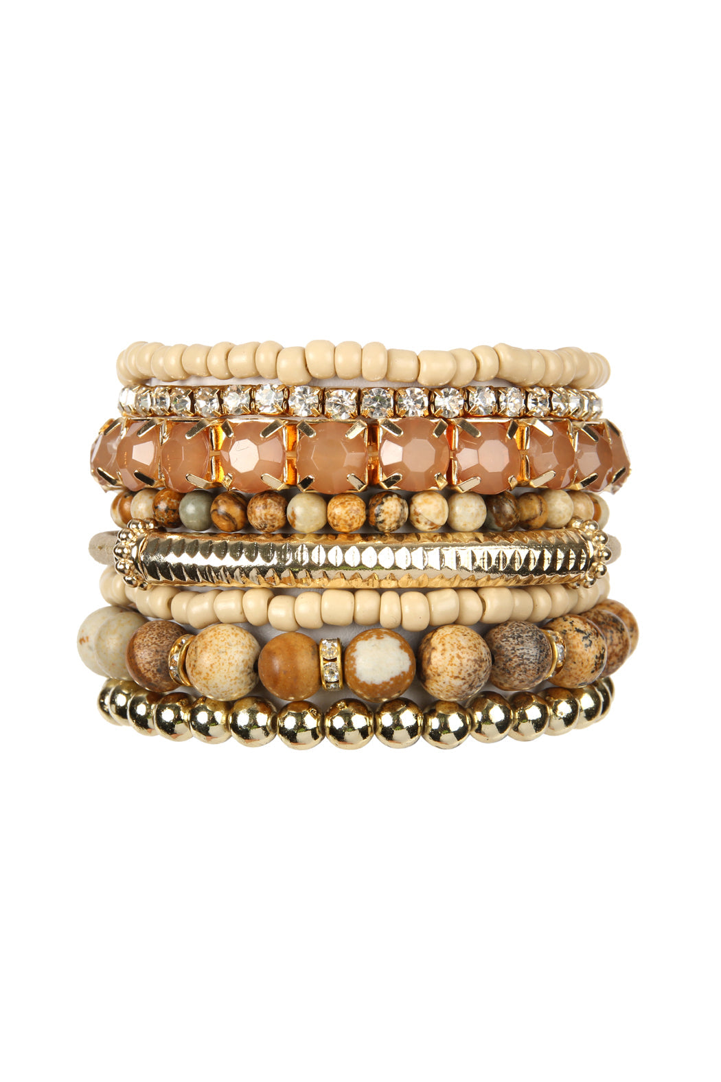 Plus Size Stackable Beads Bracelet Set