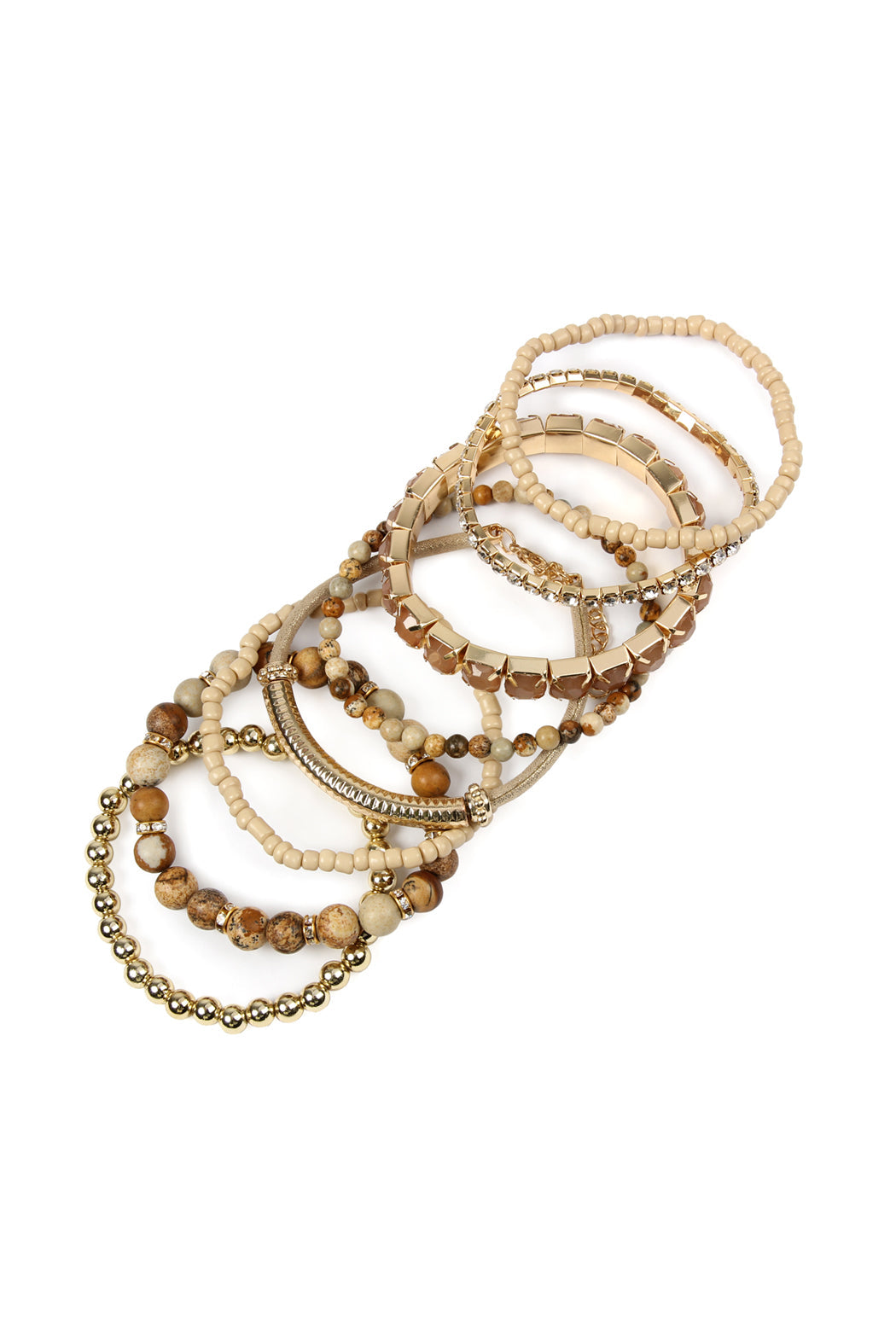 Plus Size Stackable Beads Bracelet Set