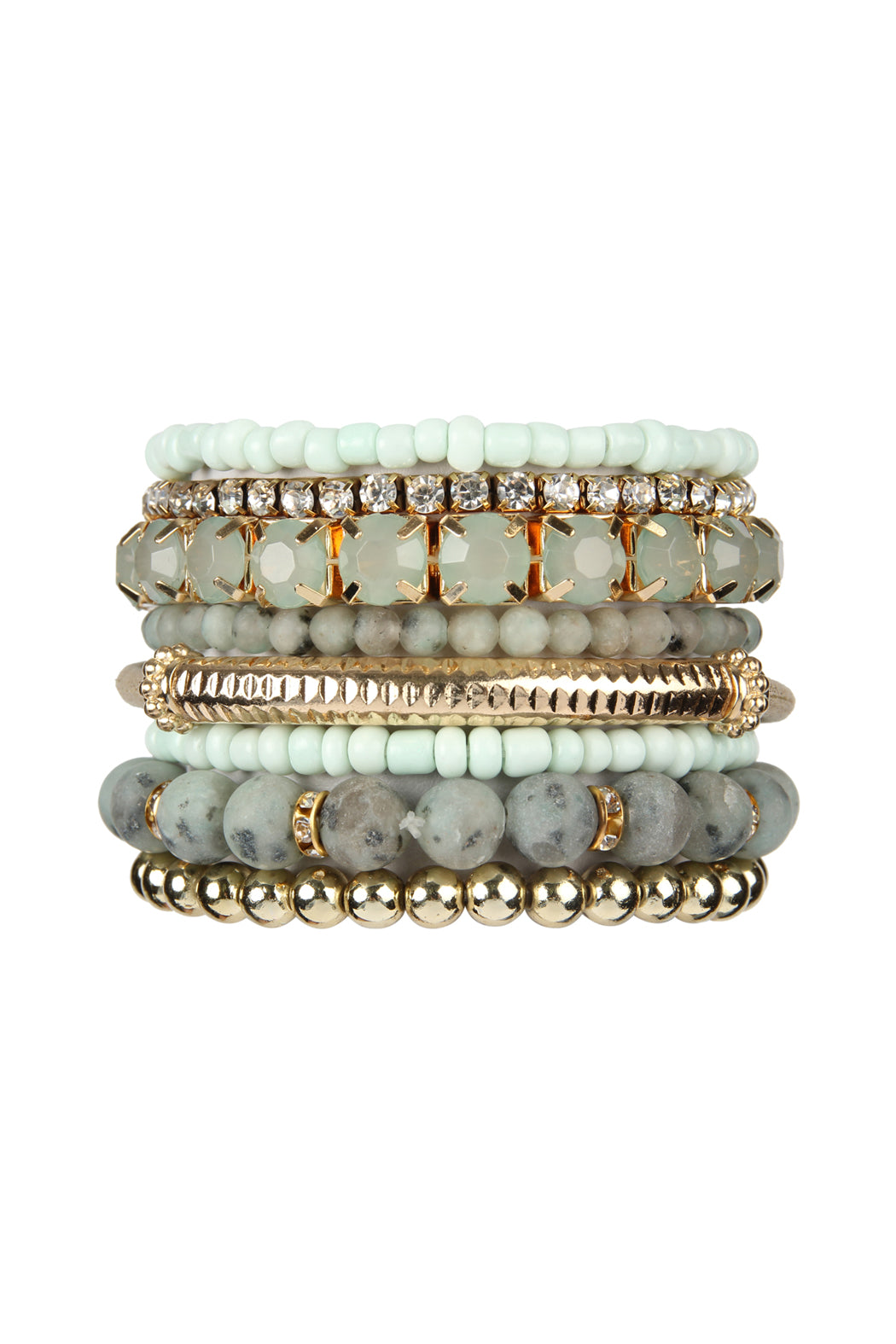 Plus Size Stackable Beads Bracelet Set