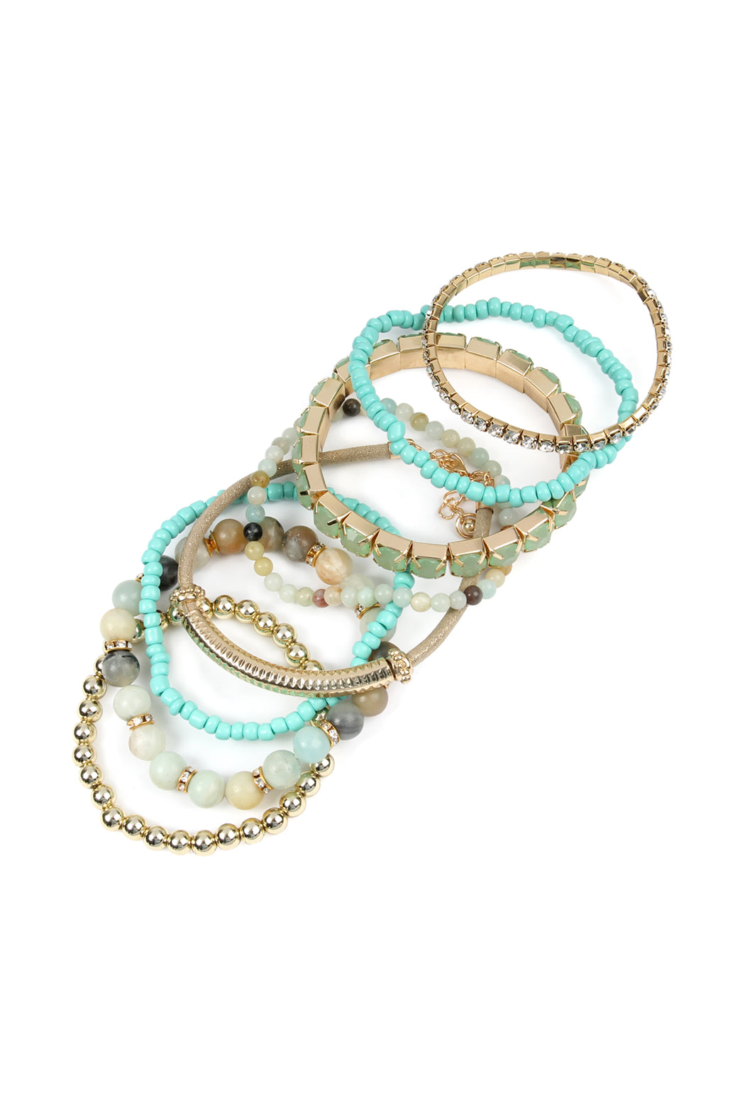 Plus Size Stackable Beads Bracelet Set