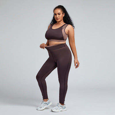 Plus Size Women Yoga Wear Fitness Set