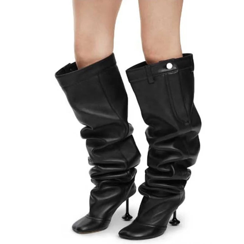 Women's Wide Fit Knee-High Booties