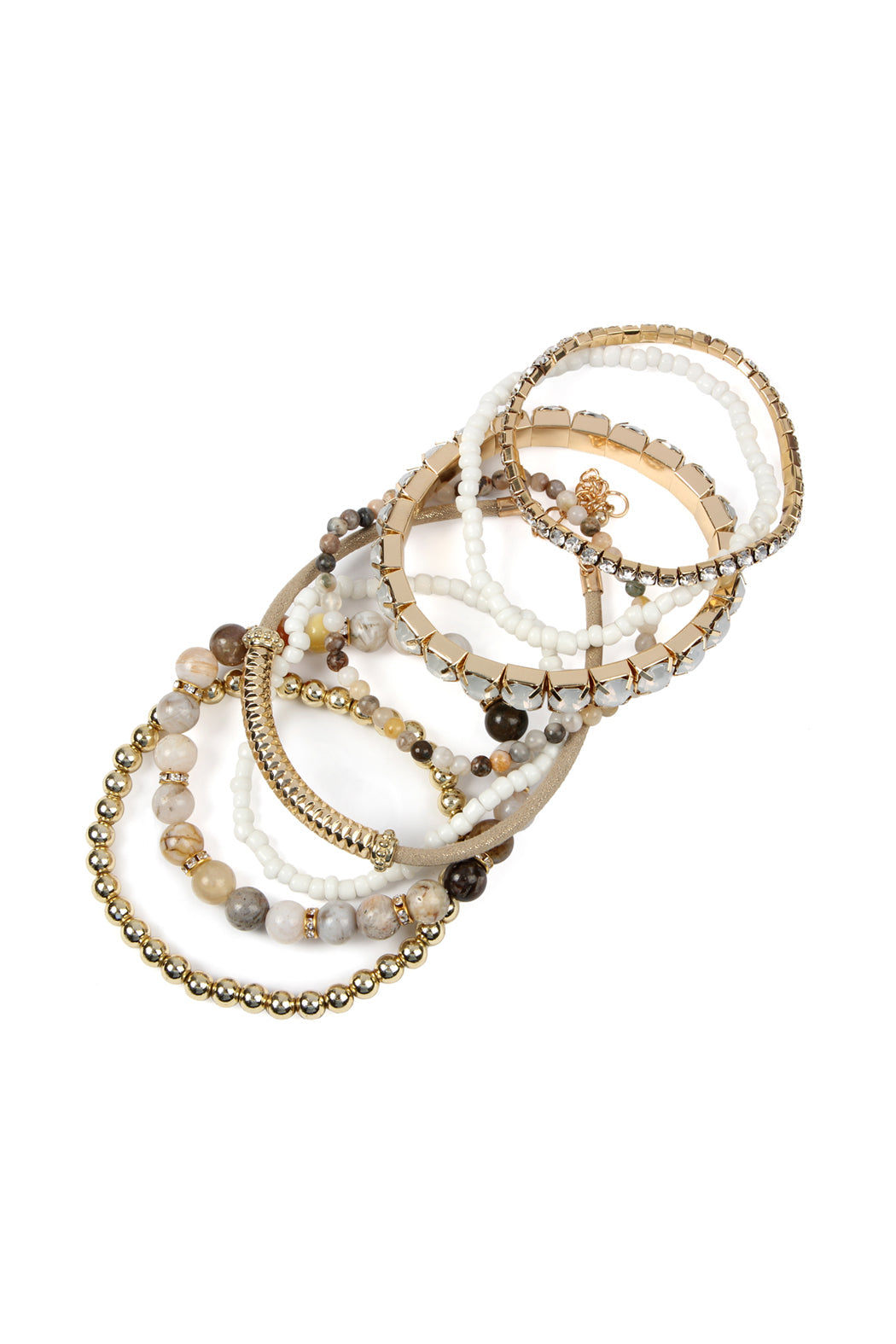 Plus Size Stackable Beads Bracelet Set