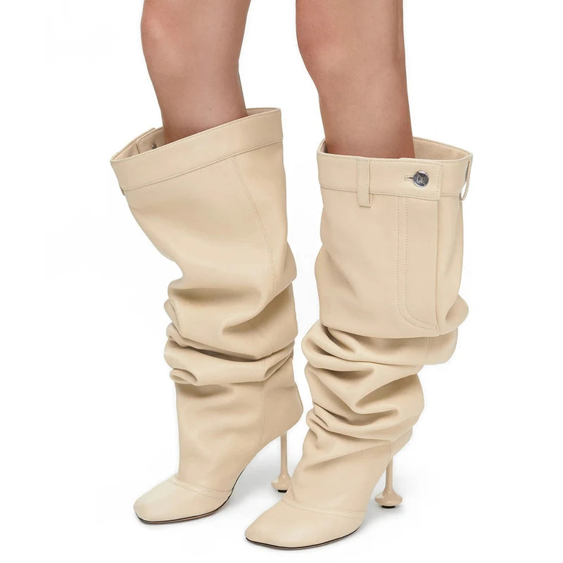 Women's Wide Fit Knee-High Booties