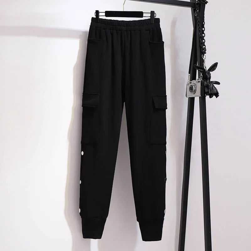 Fleece Sweatshirt Pants Suit